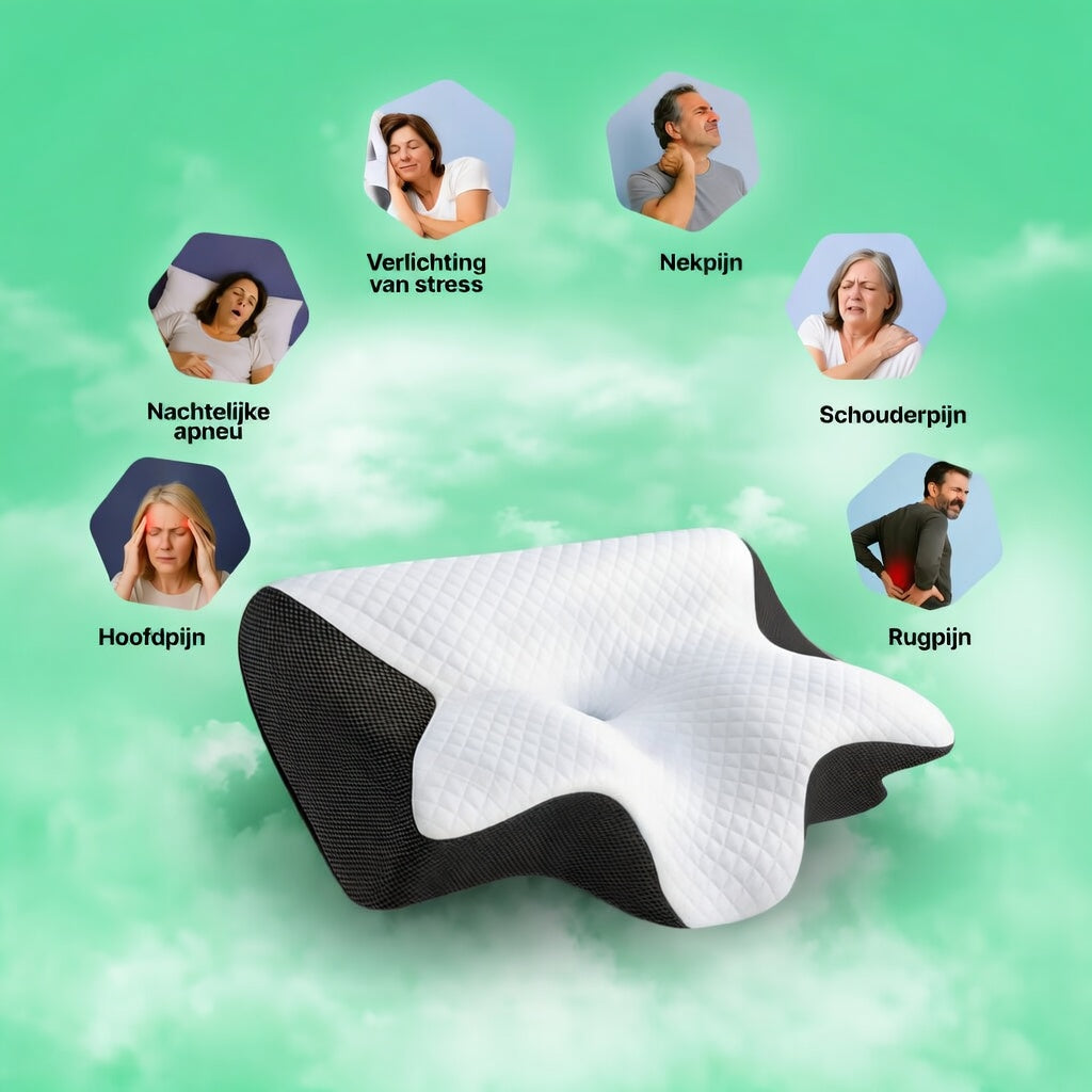 OrthoRest™-Ergonomisch Cervicaal Kussen voor Nekpijnverlichting